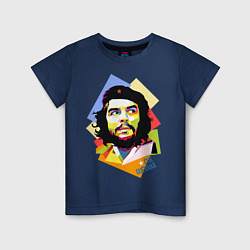 Футболка хлопковая детская Che Guevara Art, цвет: тёмно-синий