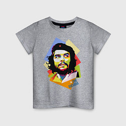 Футболка хлопковая детская Che Guevara Art, цвет: меланж
