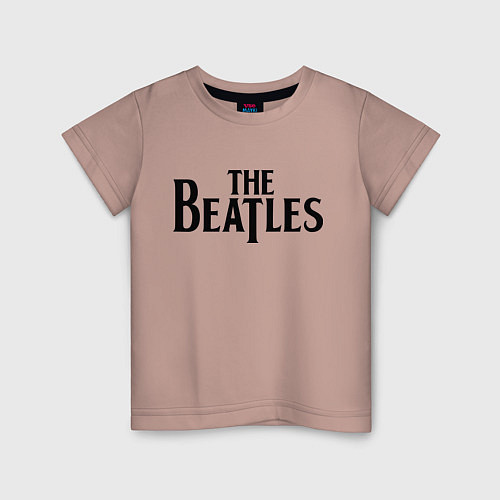 Детская футболка The Beatles / Пыльно-розовый – фото 1