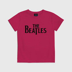 Футболка хлопковая детская The Beatles, цвет: маджента