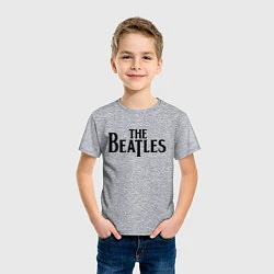 Футболка хлопковая детская The Beatles, цвет: меланж — фото 2