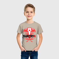 Футболка хлопковая детская Far Cry 4, цвет: миндальный — фото 2