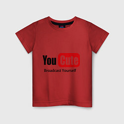 Детская футболка Youcute broadcast yourself