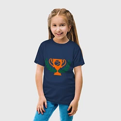 Футболка хлопковая детская Чемпион по теннису, цвет: тёмно-синий — фото 2