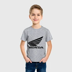 Футболка хлопковая детская Honda Motor, цвет: меланж — фото 2