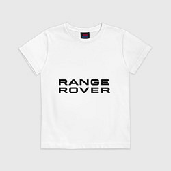 Футболка хлопковая детская Range Rover, цвет: белый