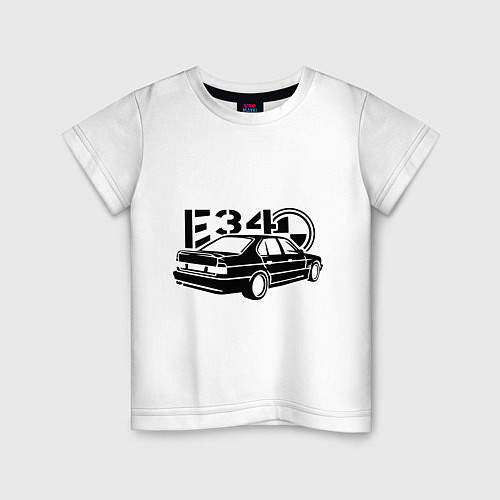 Детская футболка BMW 5 e34 / Белый – фото 1
