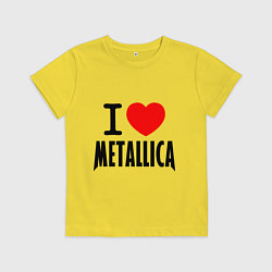Детская футболка I love Metallica