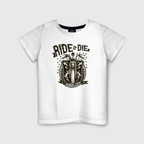 Детская футболка Ride or Die / Белый – фото 1