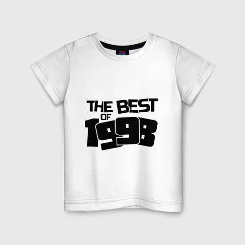 Детская футболка The best of 1998 / Белый – фото 1