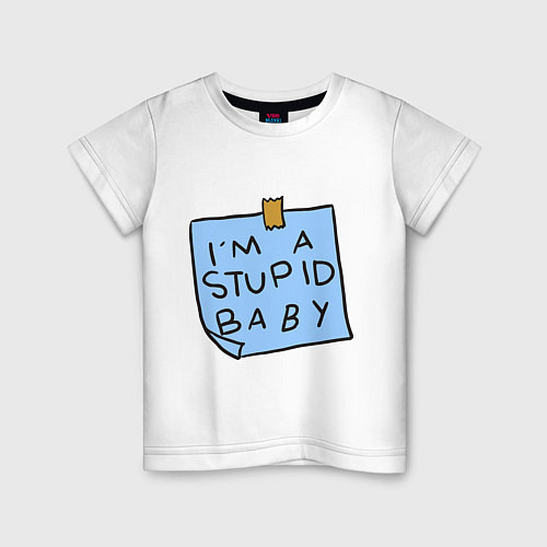 Детская футболка Maggy Simpson Note / Белый – фото 1