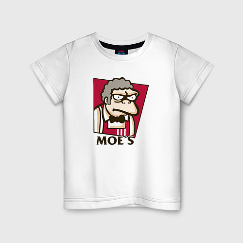 Детская футболка Moe's / Белый – фото 1