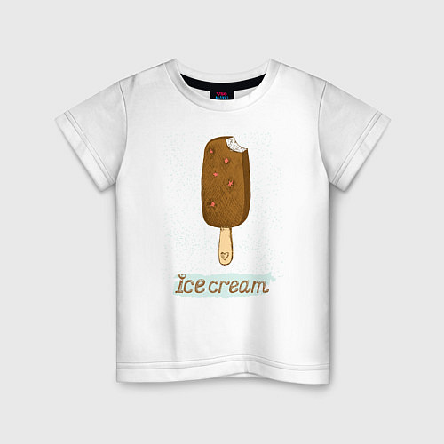 Детская футболка Ice cream / Белый – фото 1