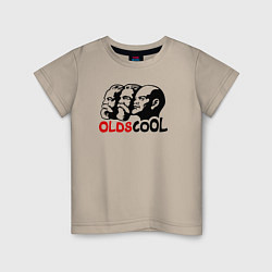 Футболка хлопковая детская Oldscool USSR, цвет: миндальный