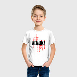 Футболка хлопковая детская Metallica History, цвет: белый — фото 2