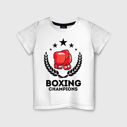 Детская футболка Boxing Champions / Белый – фото 1
