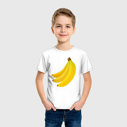Футболка хлопковая детская Бананас, цвет: белый — фото 2