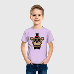 Футболка хлопковая детская Freddy FNAF, цвет: лаванда — фото 2