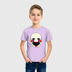 Футболка хлопковая детская Puppet FNAF Марионетка, цвет: лаванда — фото 2