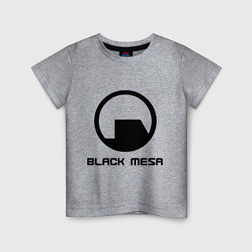 Детская футболка Black Mesa: Logo / Меланж – фото 1