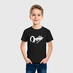 Футболка хлопковая детская Omnia, цвет: черный — фото 2