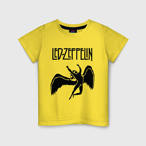 Детская футболка Led Zeppelin Swan / Желтый – фото 1