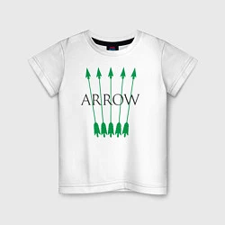 Футболка хлопковая детская Green Arrow, цвет: белый