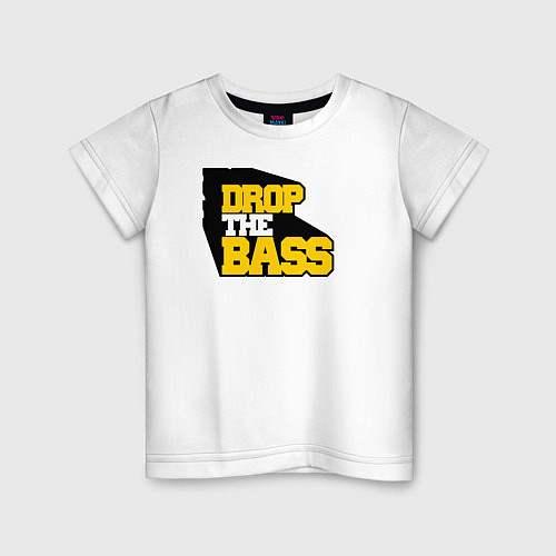 Детская футболка DROP THE BASS Old School / Белый – фото 1