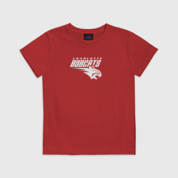 Футболка хлопковая детская Charlotte Bobcats, цвет: красный