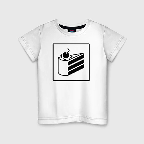 Детская футболка Portal Cake / Белый – фото 1