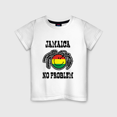 Детская футболка Jamaica: No problem / Белый – фото 1