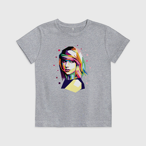 Детская футболка Taylor Swift Art / Меланж – фото 1