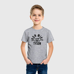 Футболка хлопковая детская Iron Mike: Camp Tyson, цвет: меланж — фото 2