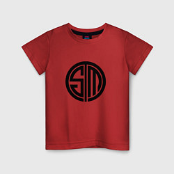 Футболка хлопковая детская TSM Logo, цвет: красный