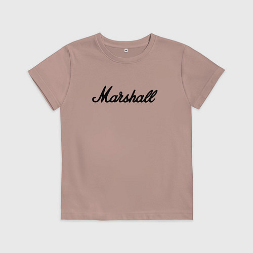 Детская футболка Marshall logo / Пыльно-розовый – фото 1