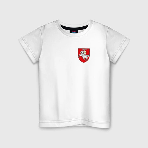 Детская футболка Погоня: герб / Белый – фото 1