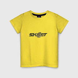 Футболка хлопковая детская Skillet Asphalt, цвет: желтый