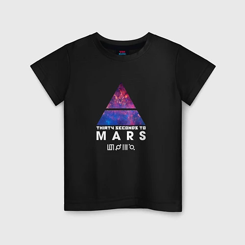 Детская футболка 30 STM: cosmos / Черный – фото 1