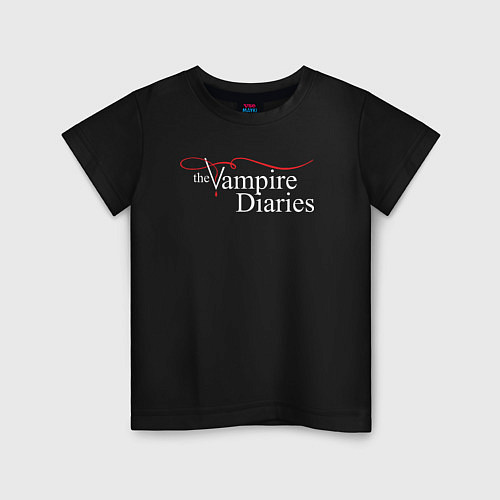 Детская футболка The Vampire Diaries / Черный – фото 1