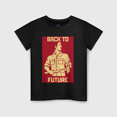 Детская футболка BACK TO FUTURE / Черный – фото 1