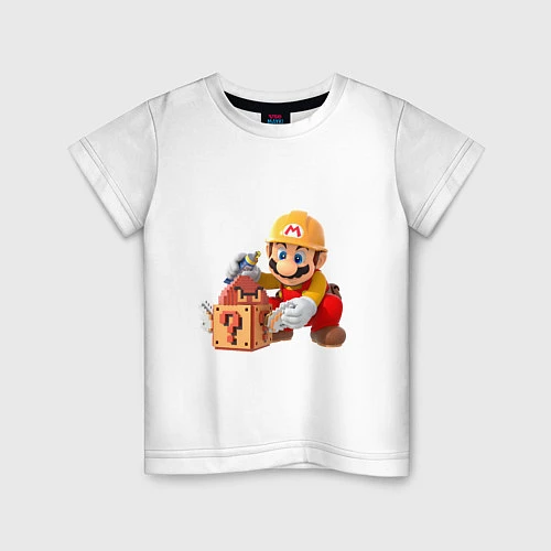 Детская футболка Super Mario: Builder / Белый – фото 1