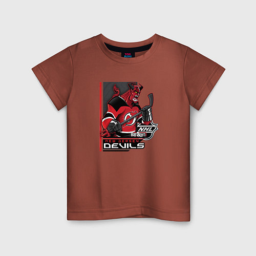 Детская футболка New Jersey Devils / Кирпичный – фото 1