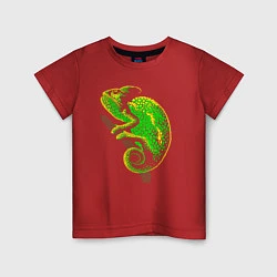 Детская футболка Кислотный Хамелеон