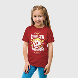 Футболка хлопковая детская Dweller Forever, цвет: красный — фото 2
