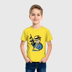 Футболка хлопковая детская Fallout Pip-Boy, цвет: желтый — фото 2