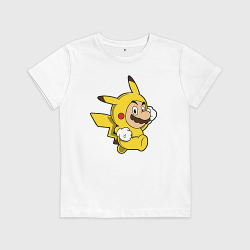Детская футболка Pika Suit / Белый – фото 1