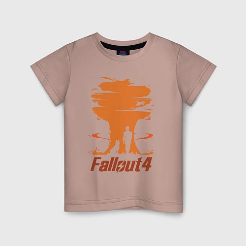 Детская футболка Fallout 4: Atomic Bomb / Пыльно-розовый – фото 1