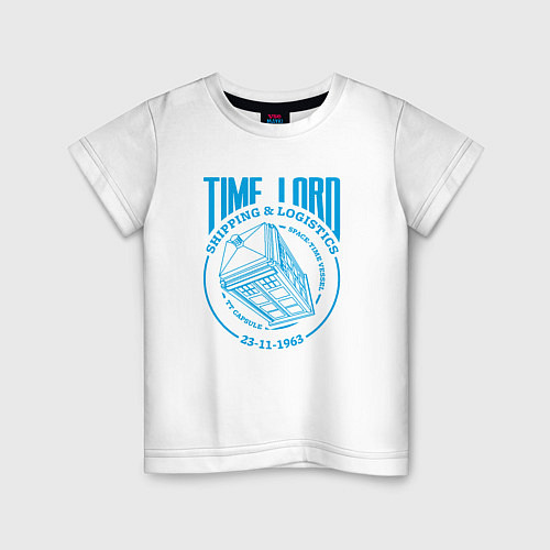 Детская футболка Time Lord: 23-11-1963 / Белый – фото 1