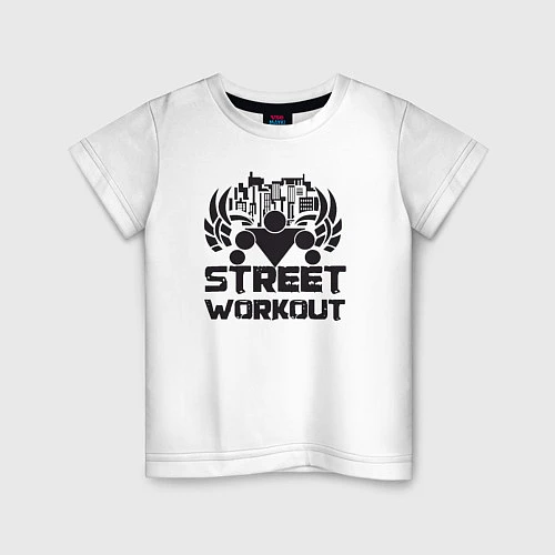 Детская футболка Street workout / Белый – фото 1
