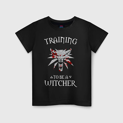 Детская футболка Training to be a Witcher / Черный – фото 1
